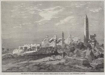 Der Besuch des Prinzen von Wales in Ägypten, Karnak